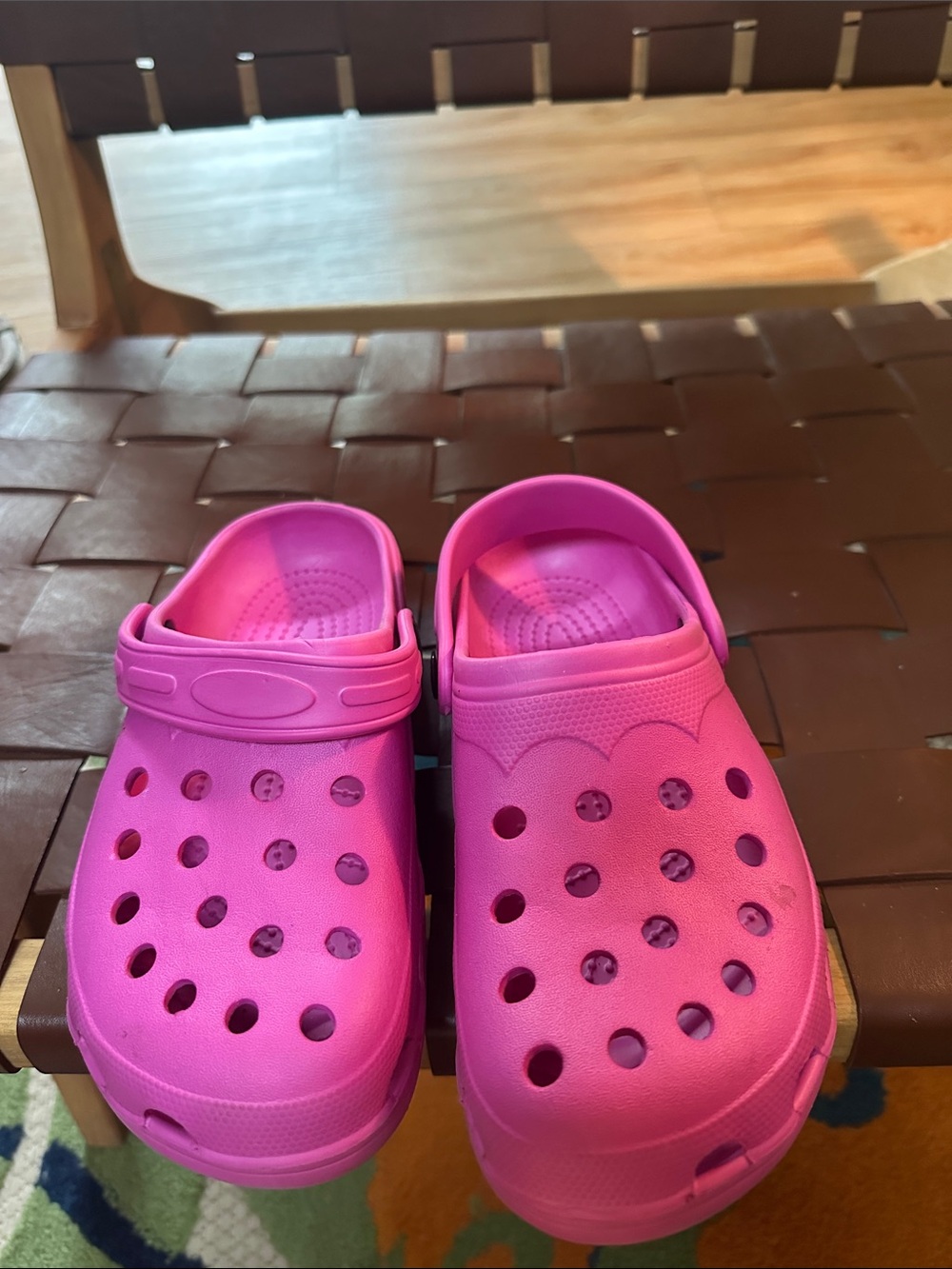 Mudd Hot Pink Slip-On Clog Sandals
